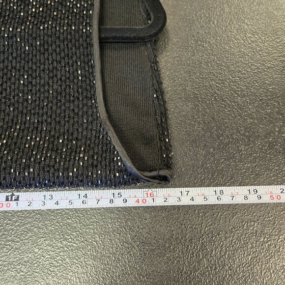 Vintage Kasper Knit Beaded Shell Cami Tank Top Black Witchy Goth Whimsigoth - Picture 6 of 7